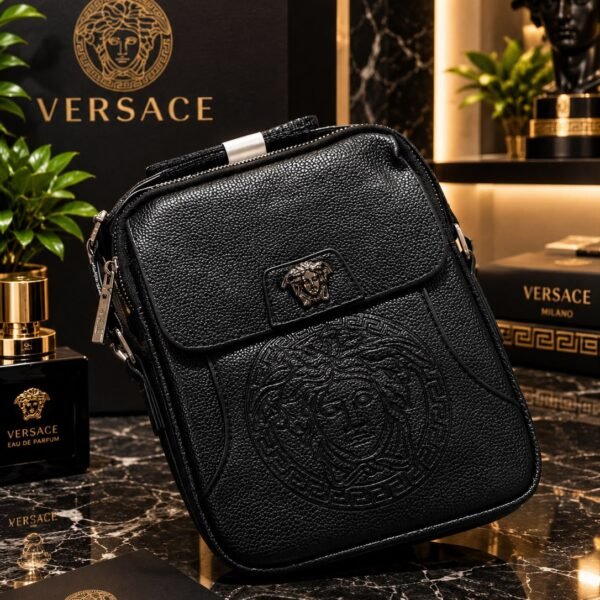 Medusa Embossed Premium Crossbody Bag