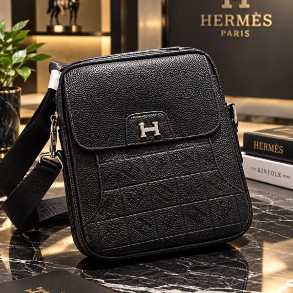 Heritage Textured Flap Crossbody Bag